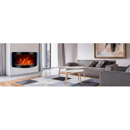 El Fuego Elektrokamin Davos (Zürich 2.0) Schwarz LED-Beleuchtung Dimmbar 2 KW 5 El Fuego Elektrokamin Davos (Zürich 2.0) Schwarz LED-Beleuchtung Dimmbar 2 KW – Bild 3