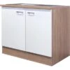 Flex-Well Classic Spülenunterschrank Florida 100 Cm Weiß-Sonoma Eiche -Familie Produkt Geschäft 986 4800 dspu100es samoa 2