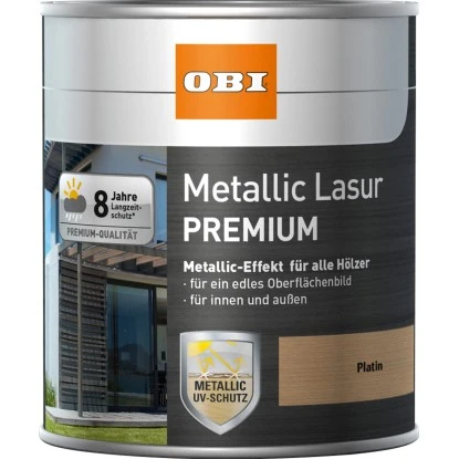 OBI Metallic Lasur Premium Platin 750 Ml 3 OBI Metallic Lasur Premium Platin 750 Ml